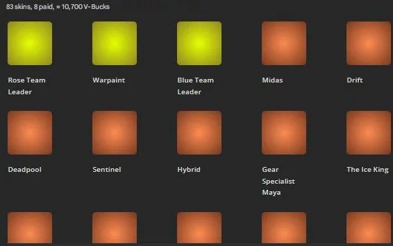 F1147 83 Skins, 80 Emotes, Rare Hot Marat & Shadow Blade Hope, Save the World Access 